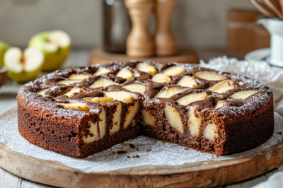 Без яиц и молочки: шоколадный пирог с яблочной начинкой &mdash; можно в Великий пост