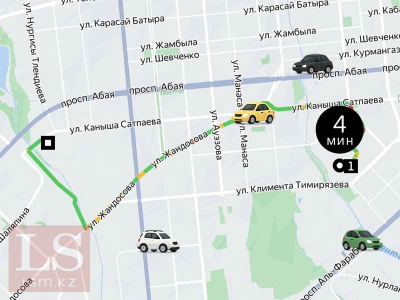 Казахстанцы пересели на такси