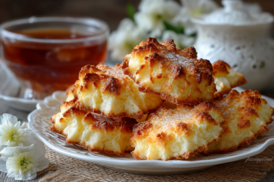 Творожное печенье &laquo;Лепестки&raquo;: нежное, слоистое, с хрустящей корочкой. И самовара чая мало