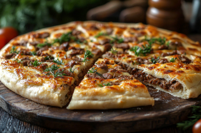 Фарш, лук и тесто на кефире &mdash; леплю лепешки и отправляю на сковороду. Сытный ужин за 20 минут