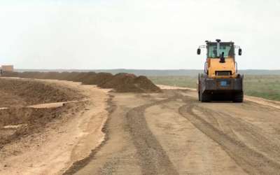Дороги начали строить в Байганинском районе