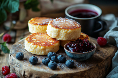 Оладьи творожные, как булочки: пышные и воздушные &mdash; на сковородке вырастают моментально