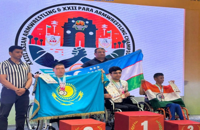 Атырауские параспортсмены завоевали 12 медалей на чемпионате Азии по пара-армрестлингу